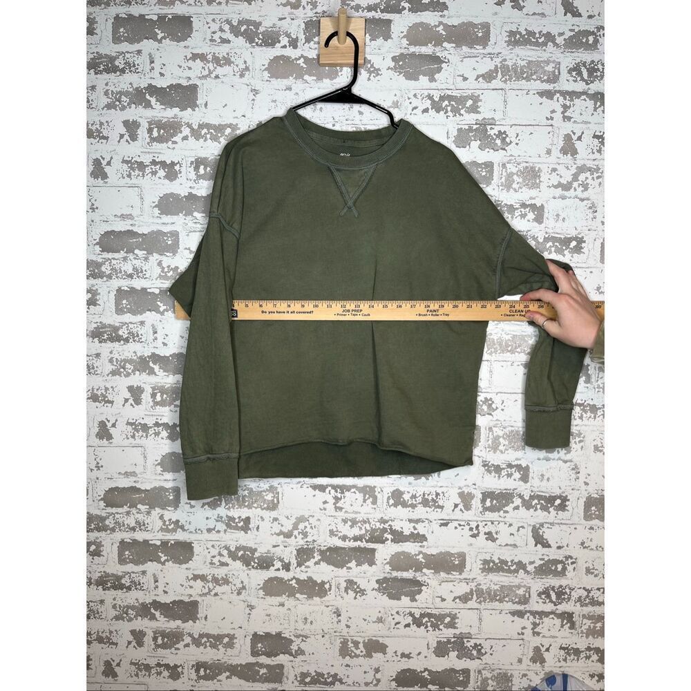 Aerie | women green crewneck distressed - Picture 7 of 10